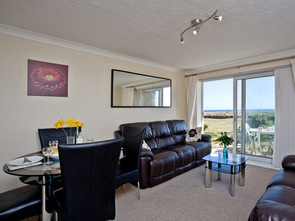 Stylish living area with sea views | Steps From The Shore, Hayling Island