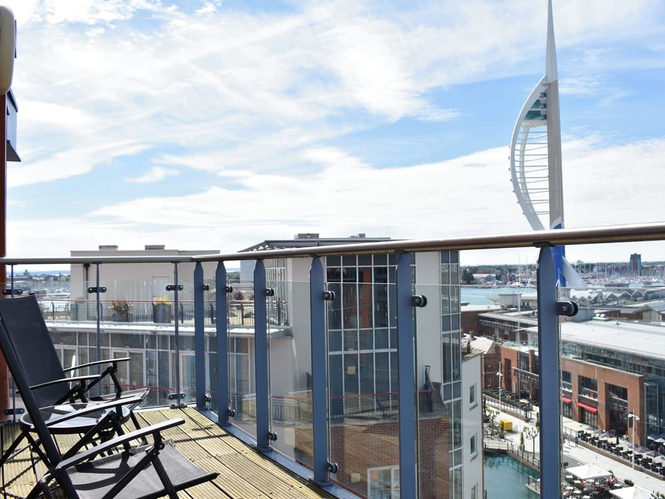 Balcony offering wonderful views | Gunwharf Quays Apartments - The Two Bedroom Balcony View &rsquo;A&rsquo; - Gunwharf Quays Apartments , Gunwharf Quays, near Portsmouth