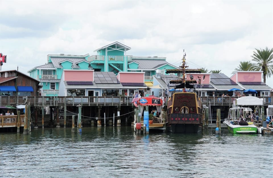 nearby John's Pass with restaurants, shops and boating