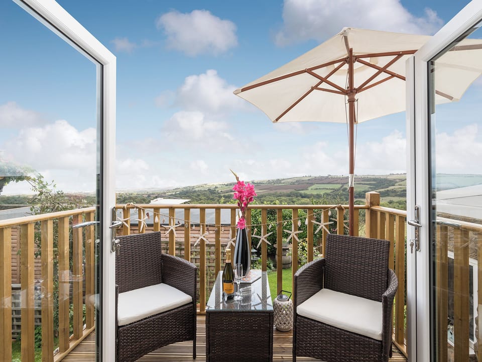 Balcony with lovely views | Blackgill Lodge, Grinkle, near Easington