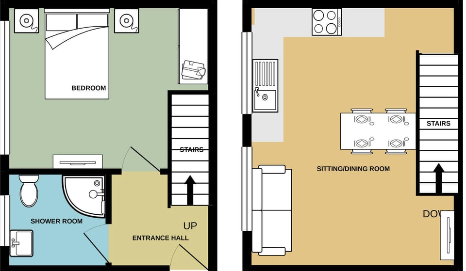 Floor plan | The Beach Hut - Regency Apartments, Great Yarmouth