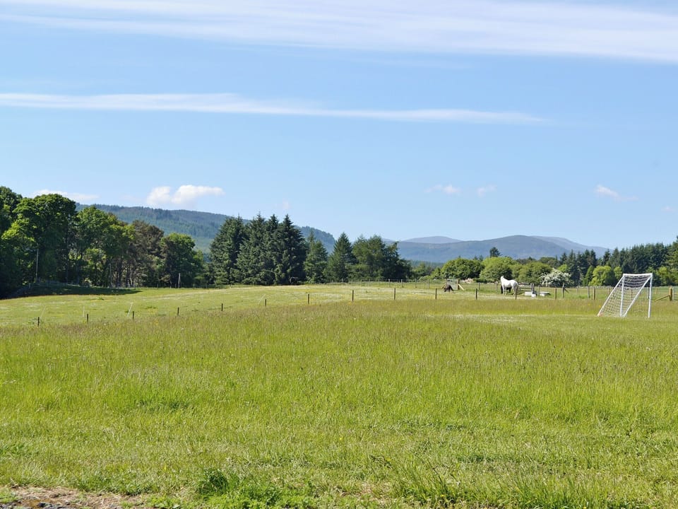 Wonderful far reaching views | The Wee Cabin - Boreland Farm Cottages, Kirkmichael, near Blairgowrie