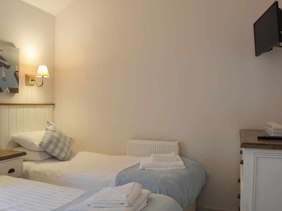 Peaceful twin bedded room | Sandy Bay Beach House - The Bay, Filey, near Scarborough