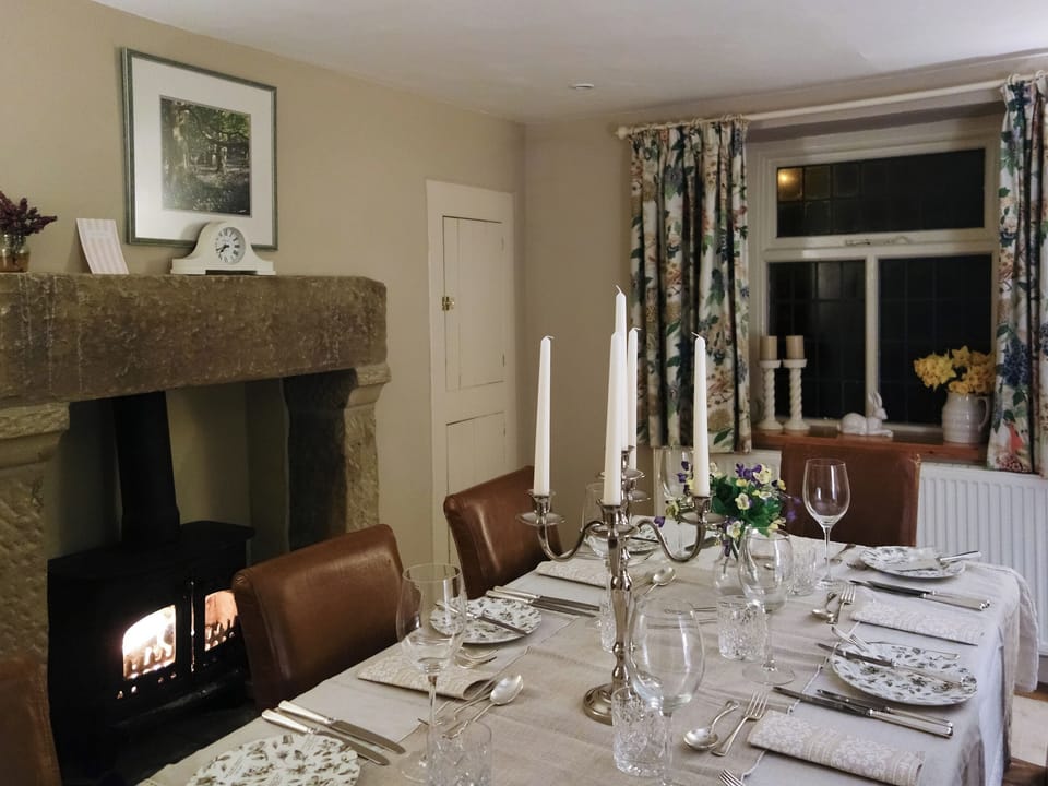 Dining room - evening | Acorn Cottage, Tideswell near Bakewell