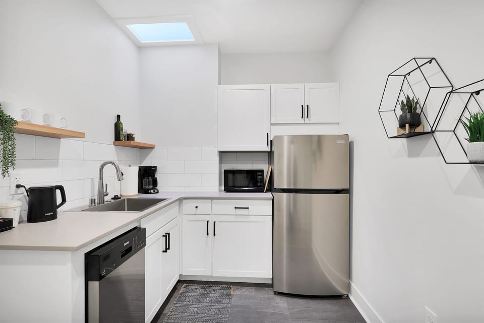 Equipped private kitchen so you can make your own meals