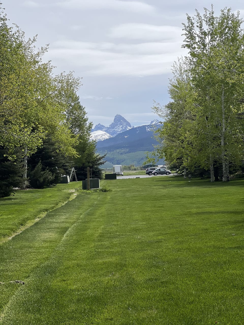 View from the back porch of condo