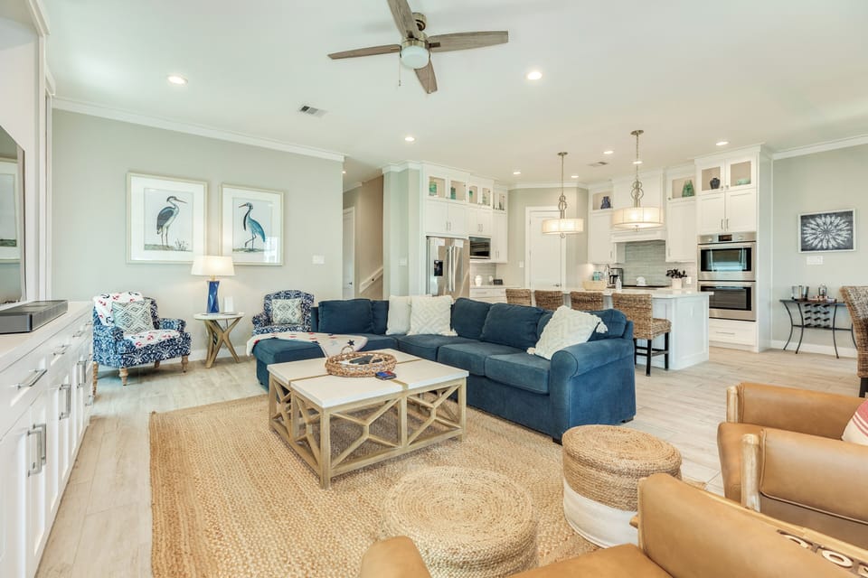 Bright and airy living area