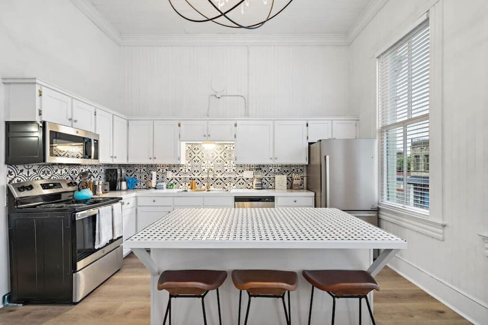 Whip up delicious meals in this charming kitchen