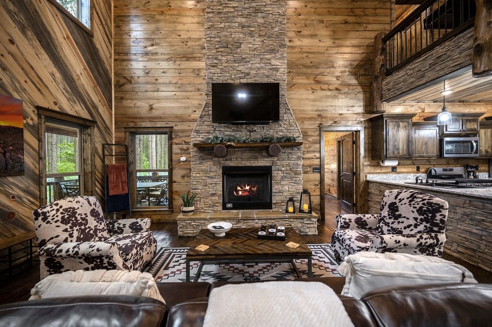 Feel right at home in the open living room