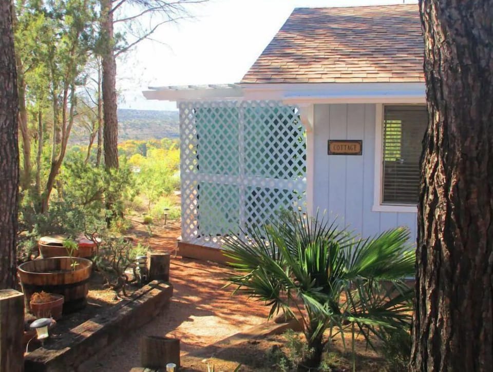 View of cottage from main house.