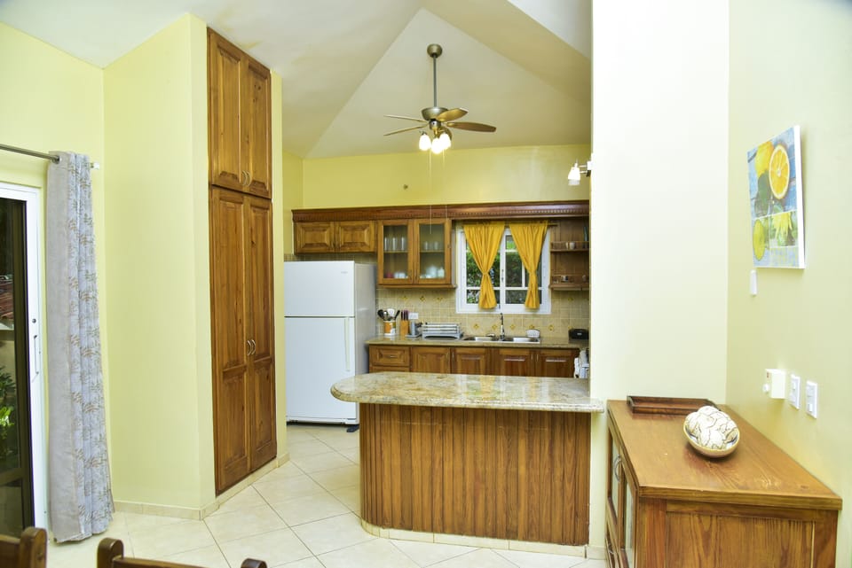 View of the kitchen from the living room
