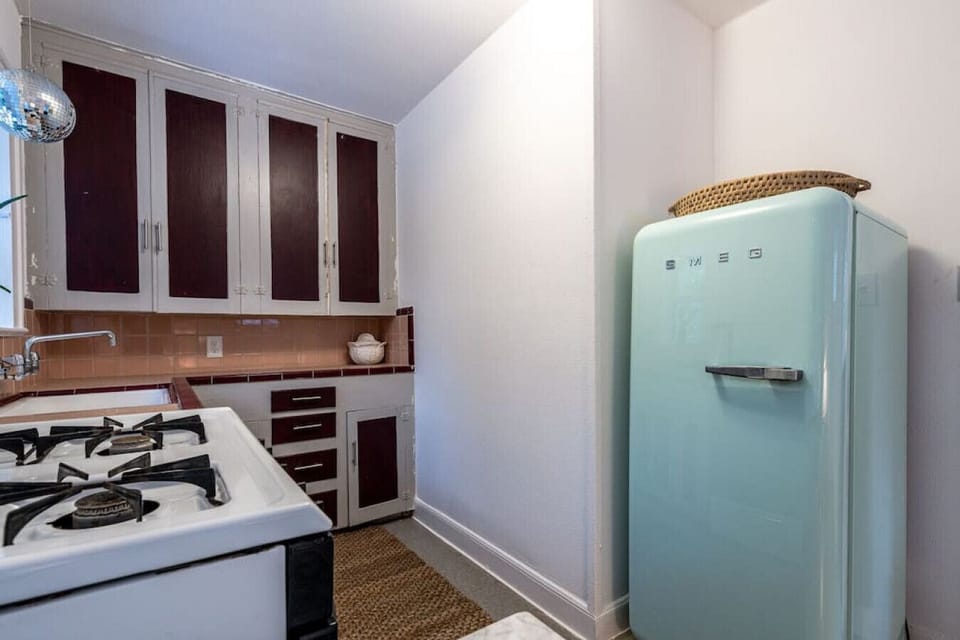 Adorable vintage inspired SMEG fridge