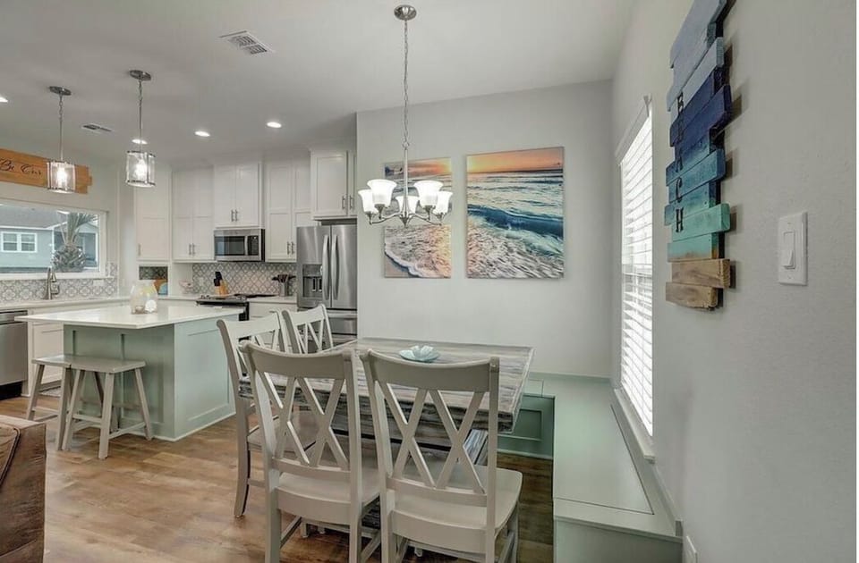 Cool open dining area