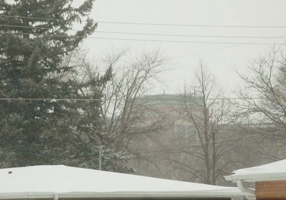 View of Lambeau from private backyard