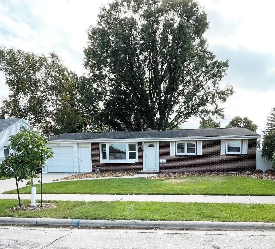 Front of home. Private garage and driveway available for renter's vehicles