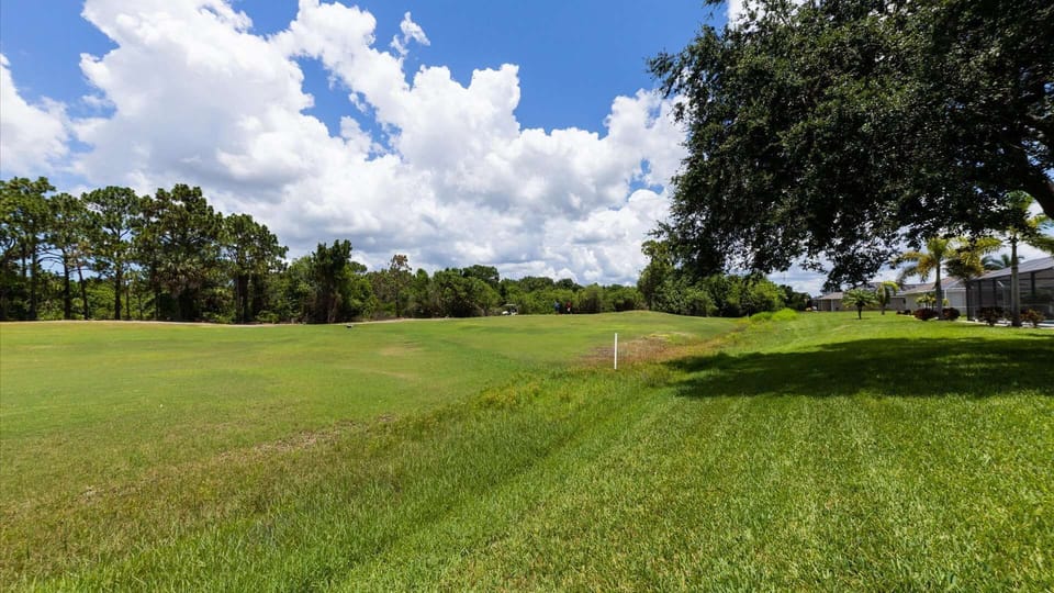 Quiet Golf Course beyond the house