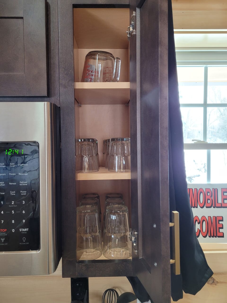Drinking glasses and measuring cup