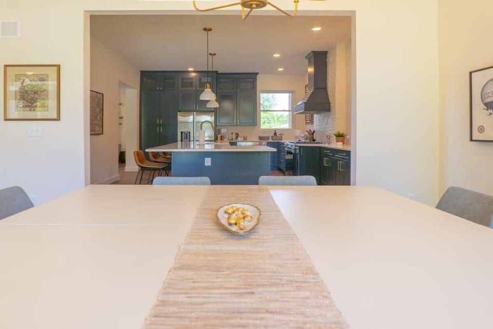View of the fabulous high-end kitchen