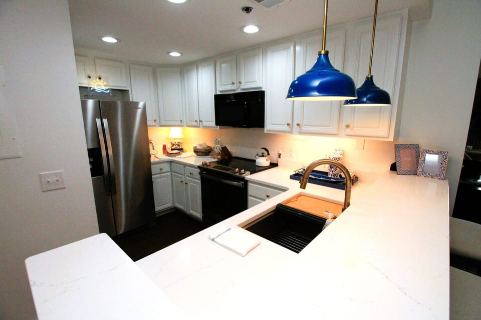 Fully stocked kitchen