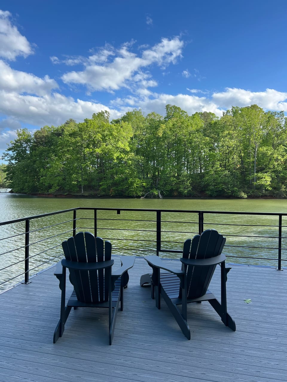 Enjoy Holly Hideaway's upper deck views from sun up to sun down!