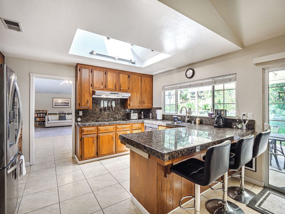 Bench seats in the kitchen make it a wonderful space to enjoy