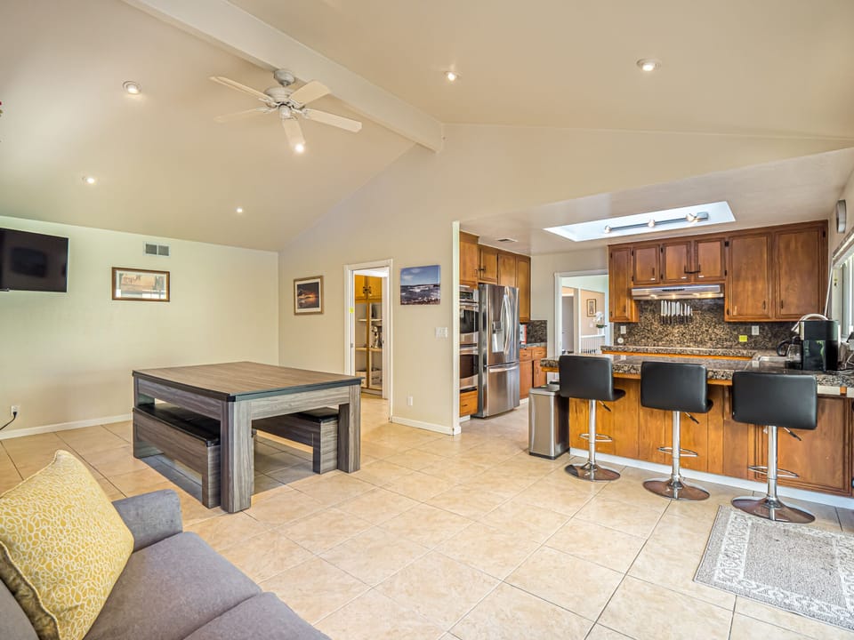 Dining Table with Pool Table Underneath