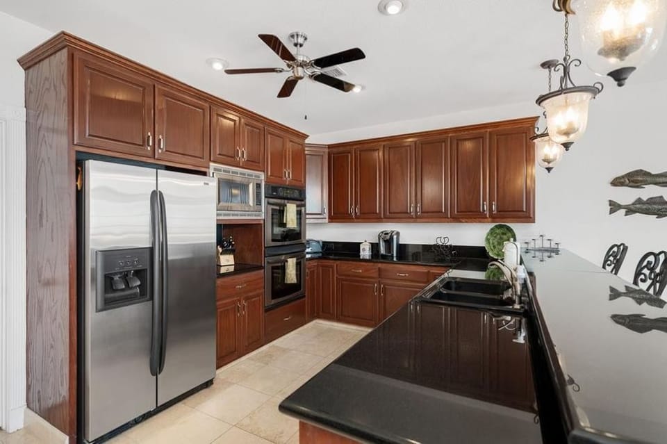 A well equipped kitchen