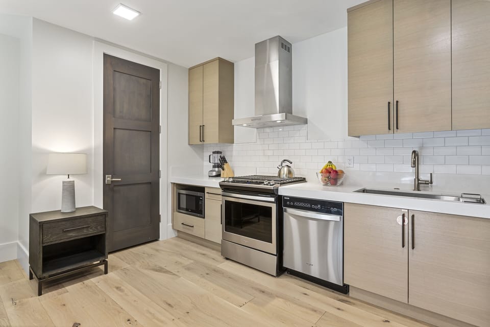 Indoors, Kitchen, Sink Faucet, Sink, Microwave