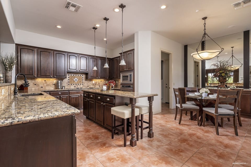 Kitchen and eating nook