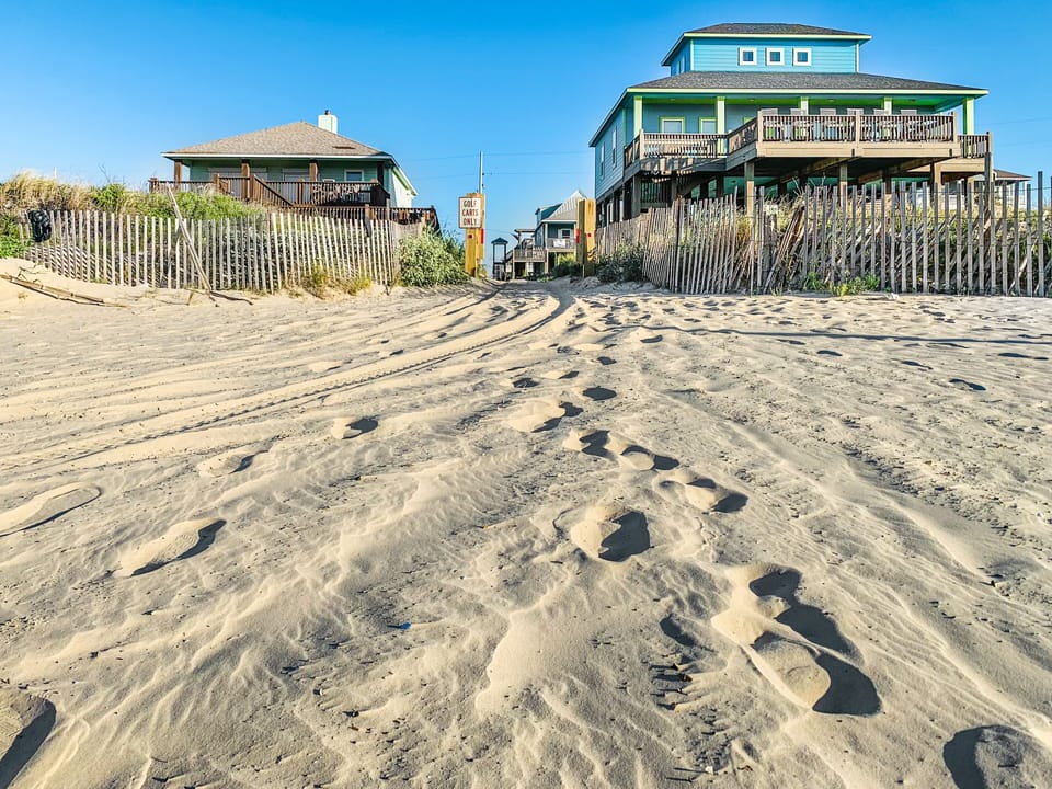 The Dunes has private golf cart and pedestrian access only.