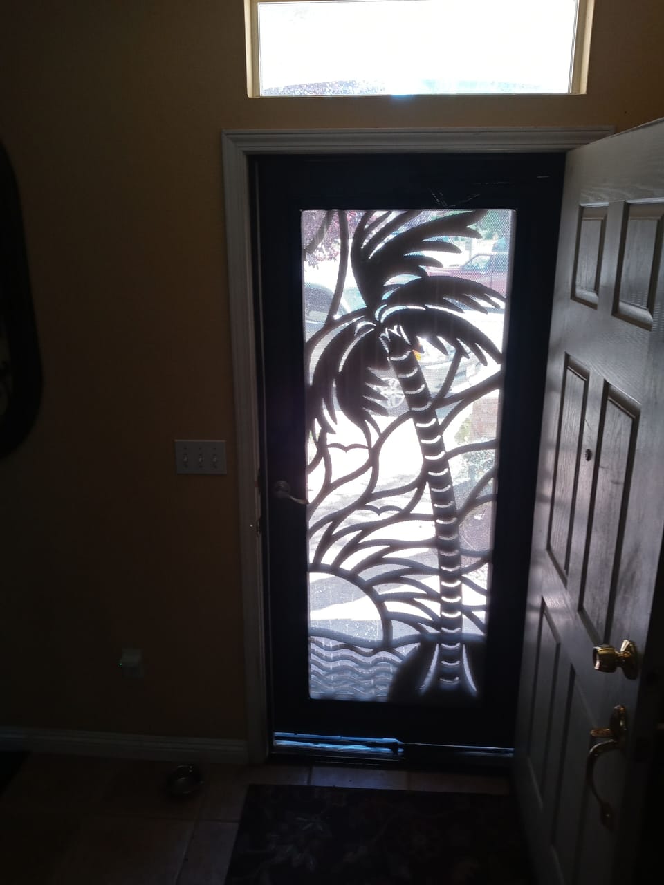 inside view of security door 