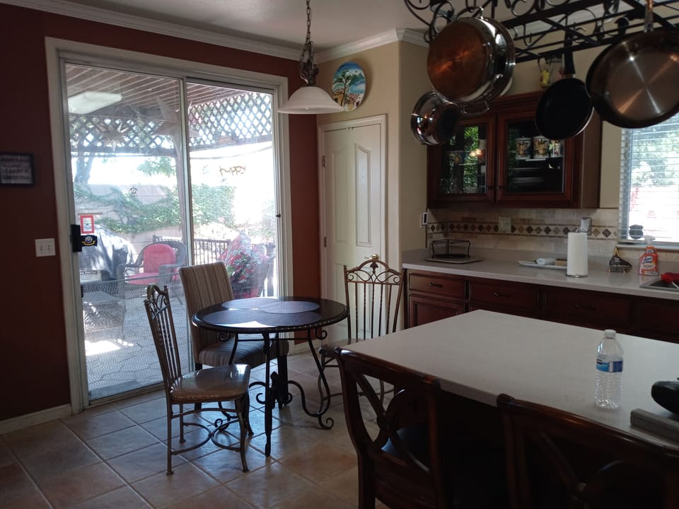 Kitchen dining area and  Island seating