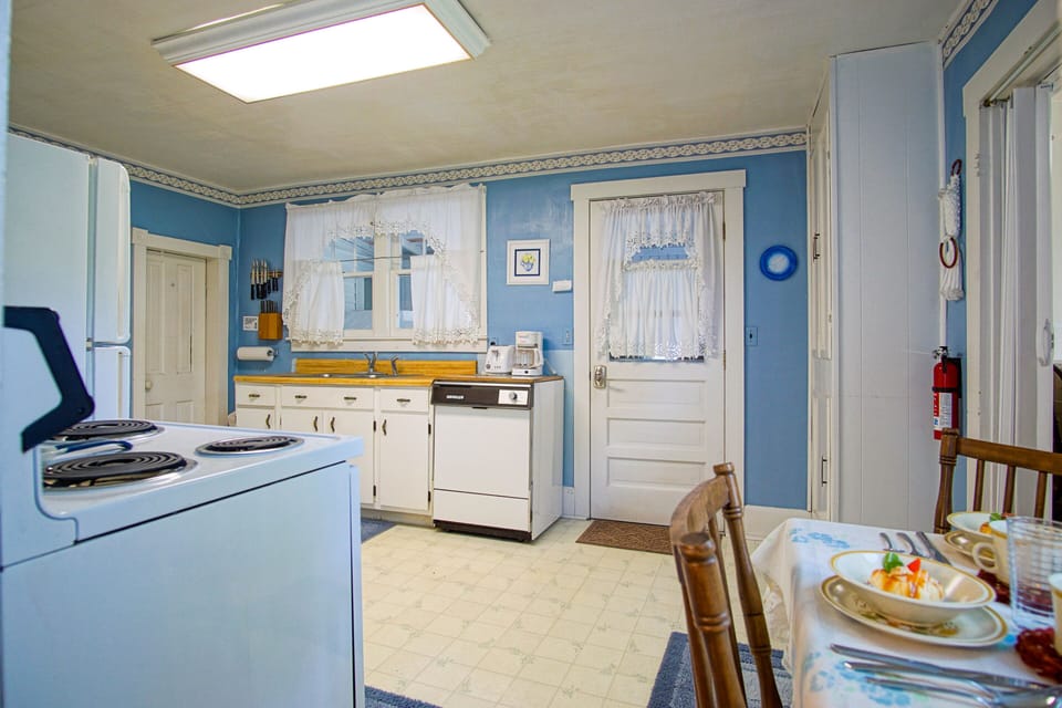 Kitchen space that highlights the home's historic roots and timeless appeal. Dishwasher has been removed