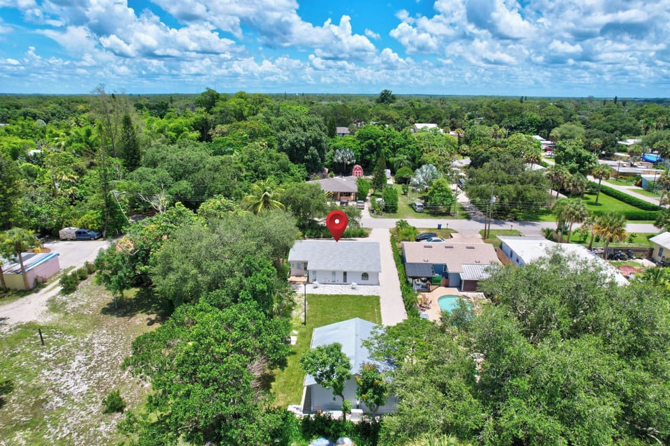 An Aerial View of the Main House