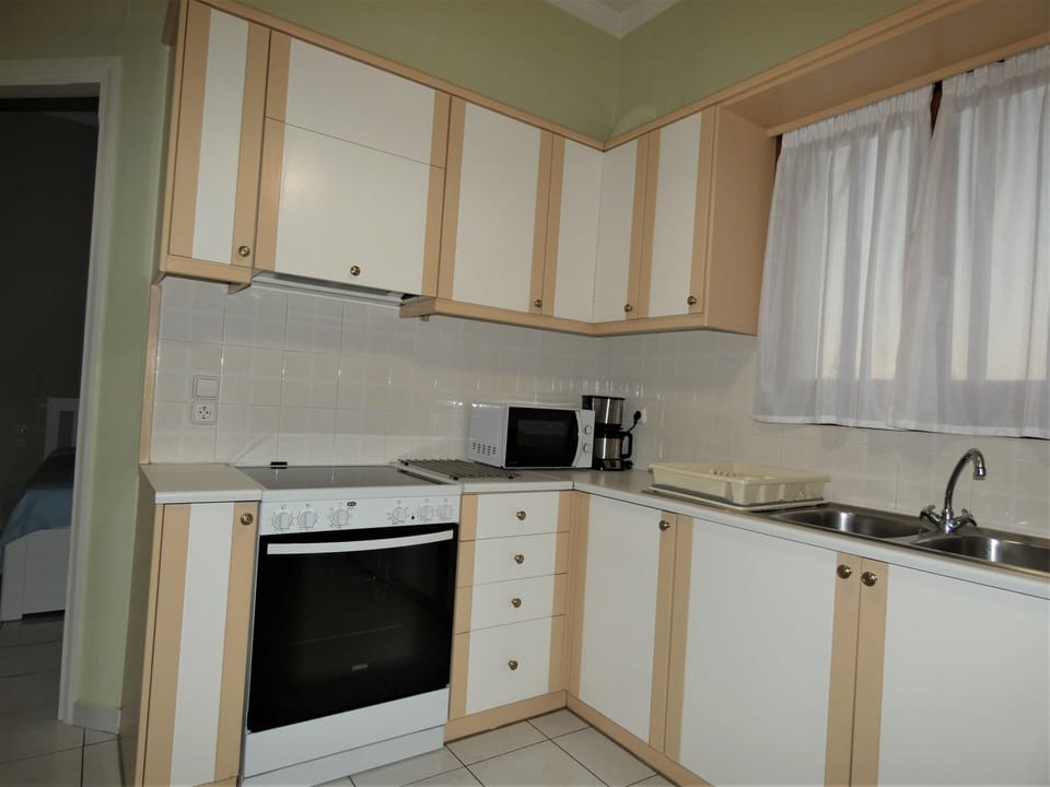 kitchen view with brand new devices