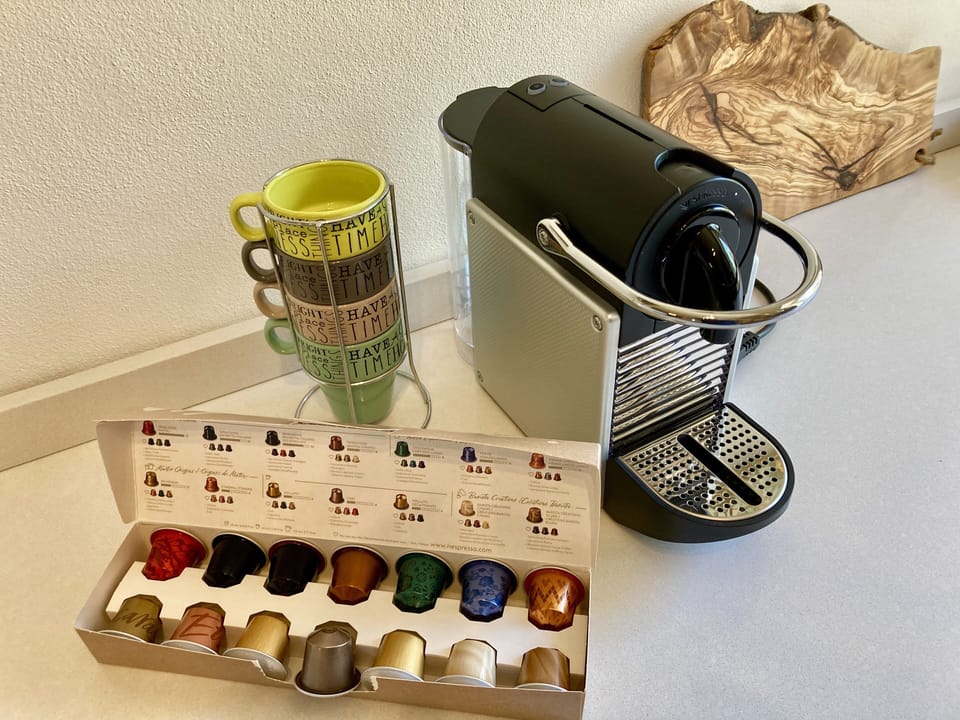 Complimentary Nespresso coffee is just one of the treats we offer.