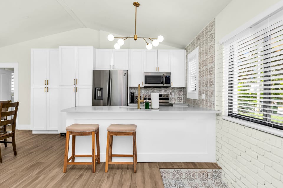 Fully stocked kitchen