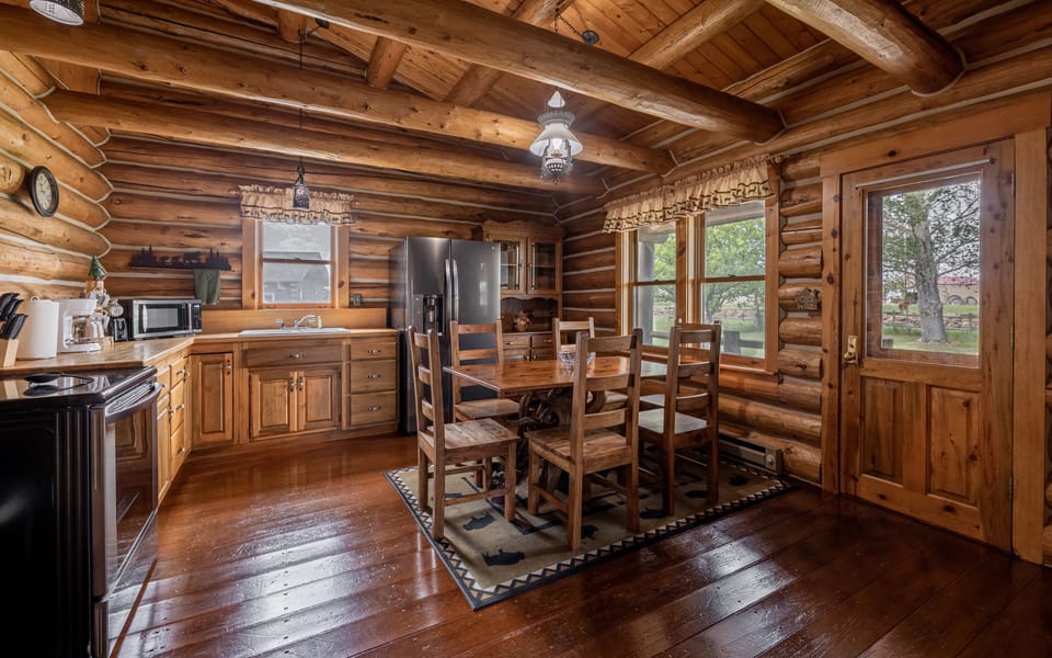 Dining Area with access to the outdoor grill and seating space
