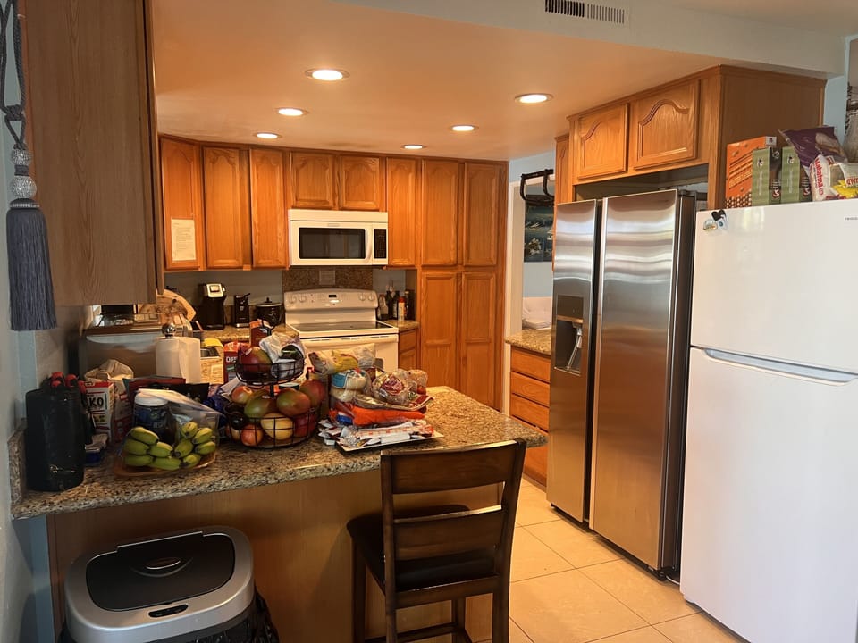 Kitchen for your healthy daily cooking with all utensils provided.