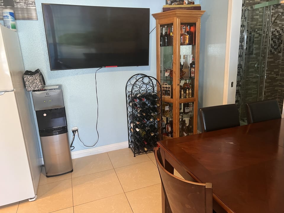 Wine rack for welcome guests on board.