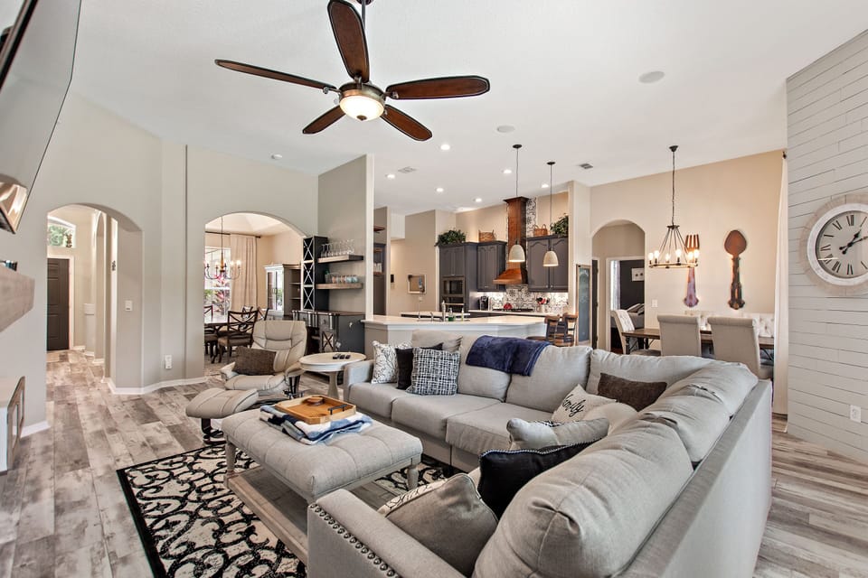Spacious and comfortable living area