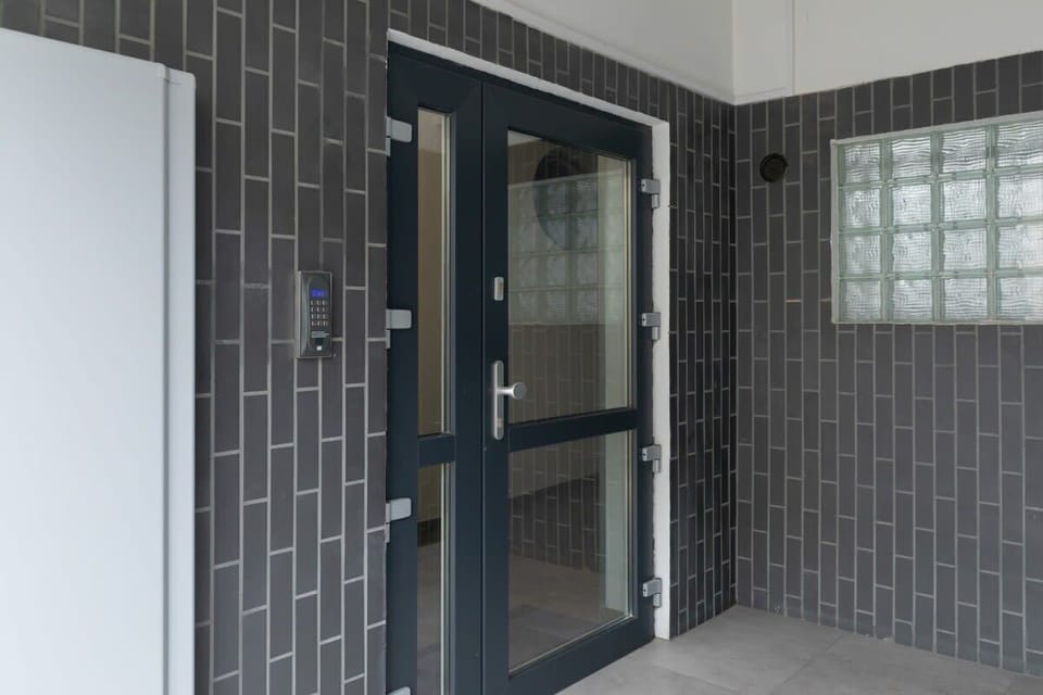 Entrance to the building. 