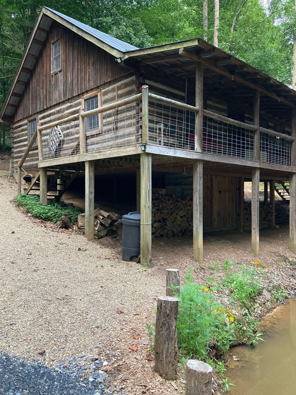 From where you will park.