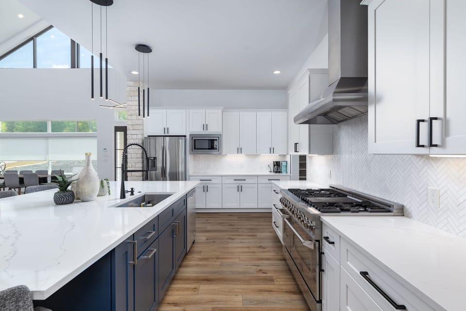 Full chef’s kitchen designed for cooking and gathering together