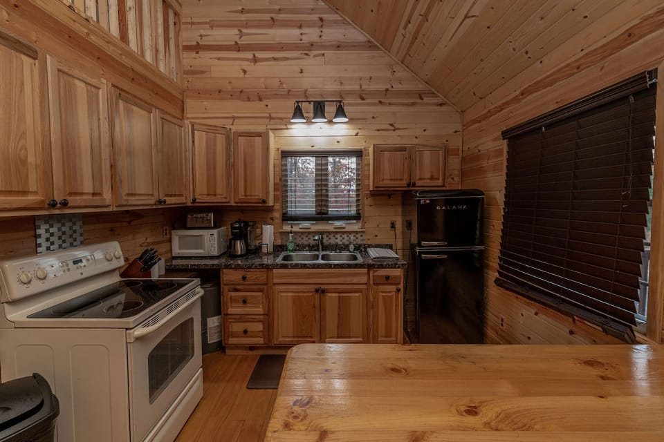 Fully-equipped kitchen.