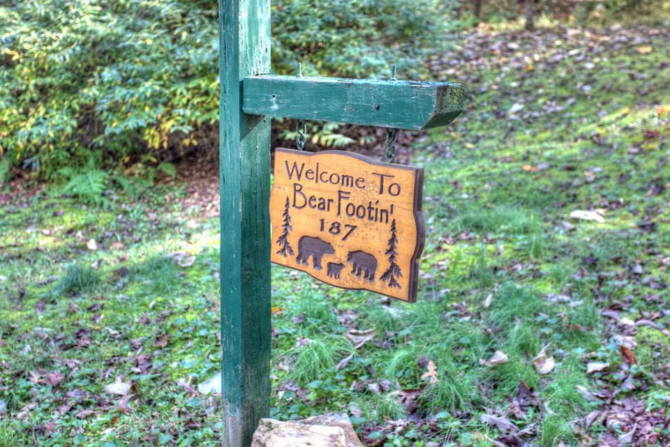 Look for the sign in the yard, and you`ve arrived