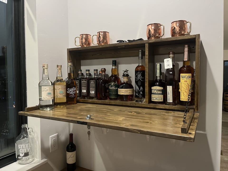 After a long day of skiing and fun, unwind at your own bar. Alcohol Not included