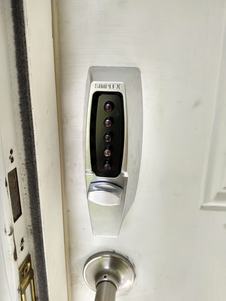 entrance lock pad