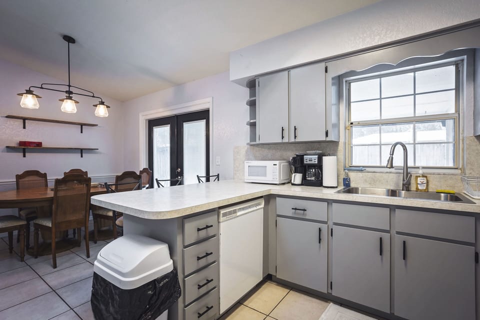 kitchen looking towards dining table