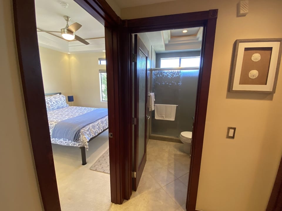 Guest bedroom and guest bathroom